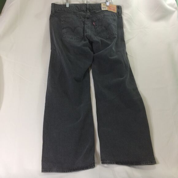 NEW Levi’s Women’s Superlow Loose Jeans 34x32 Black 100% Cotton Y2K Baggy NWT - Picture 5 of 7